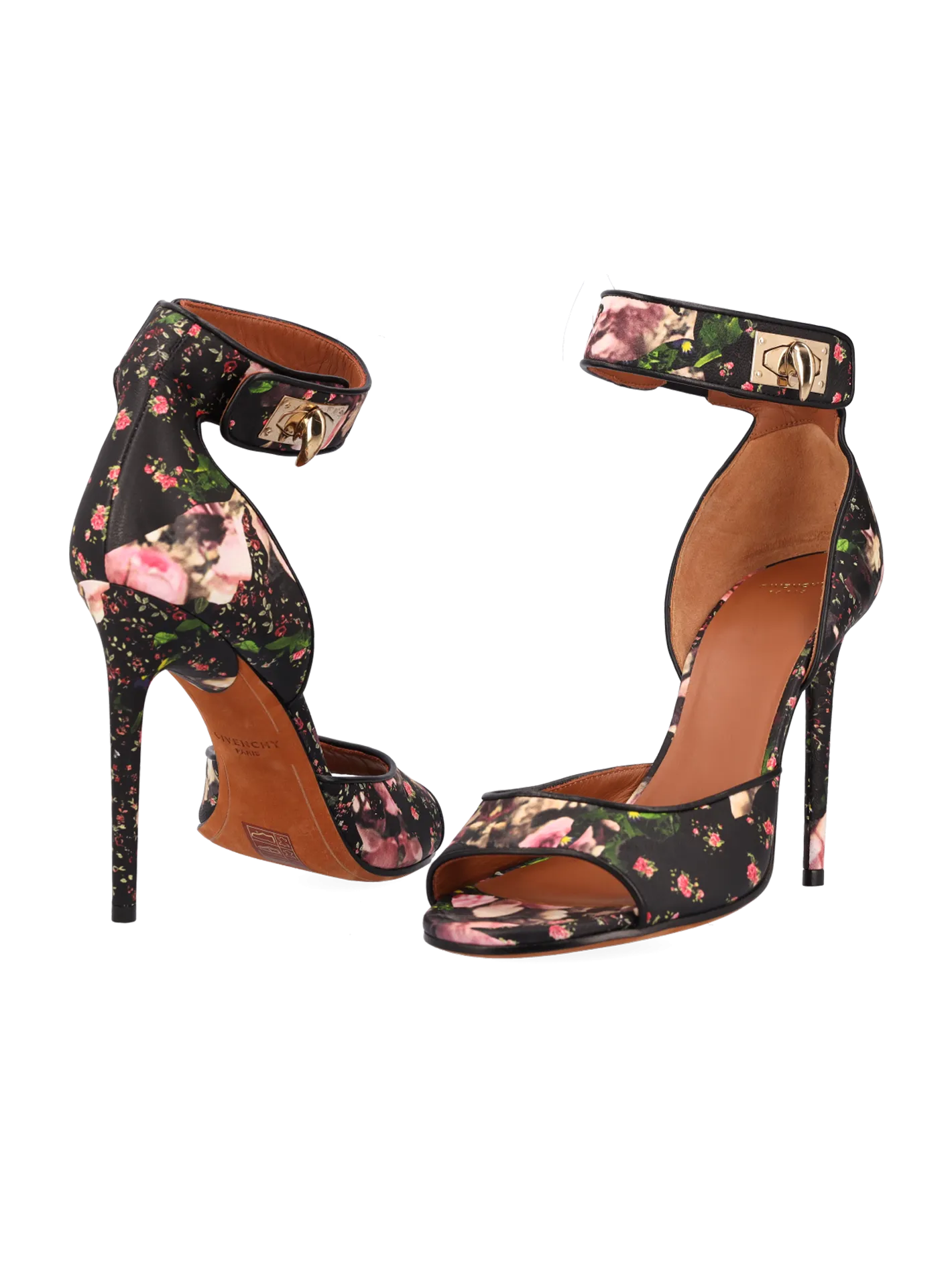 110mm floral-print sandals