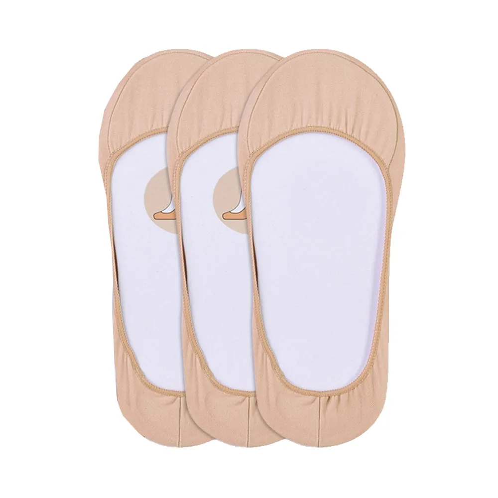 3 Pairs Nude Womens No Show Socks Footies Loafer Boat Liner Low Cut Girls