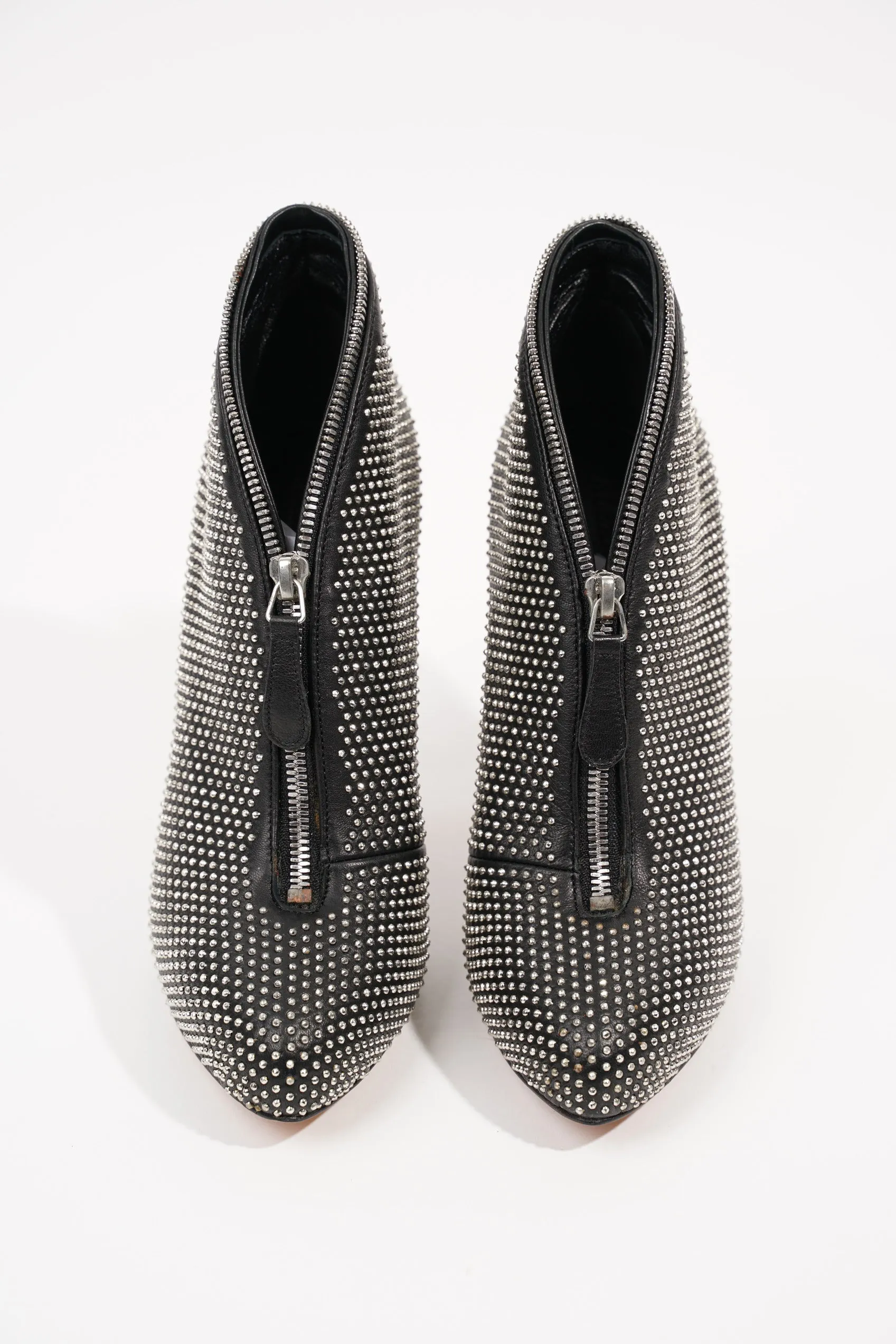 Alexander McQueen Womens Studded Zip Heels EU 38 / UK 5