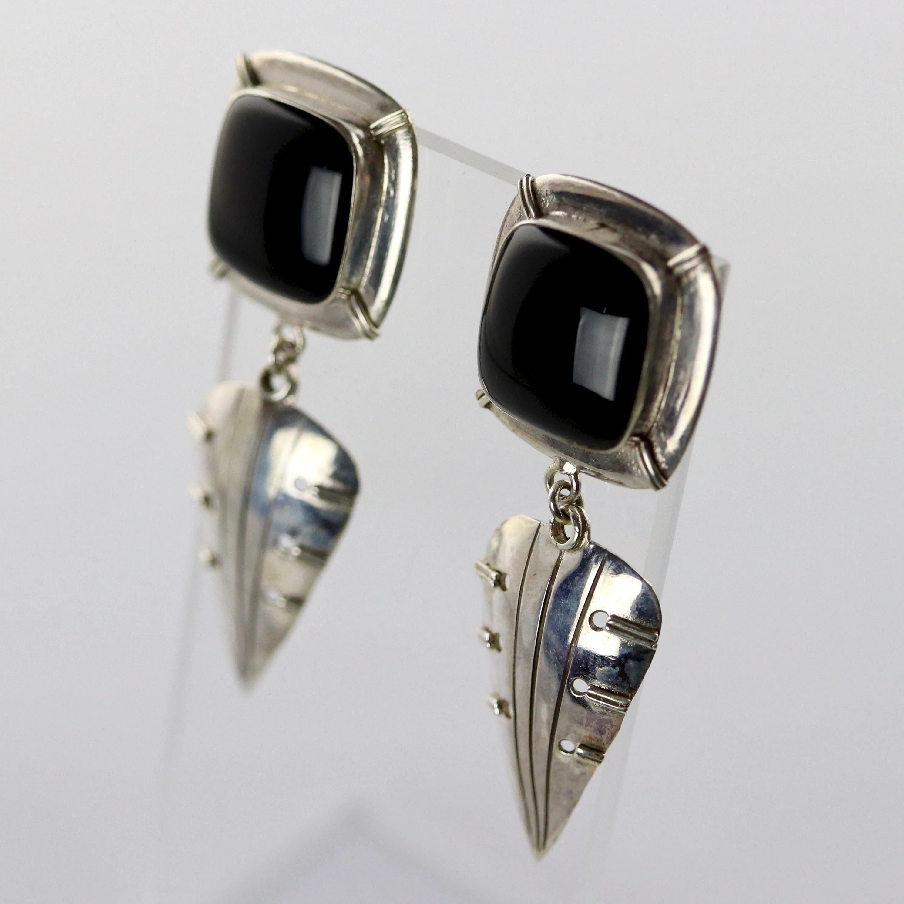 Birds of a Feather Onyx Earrings