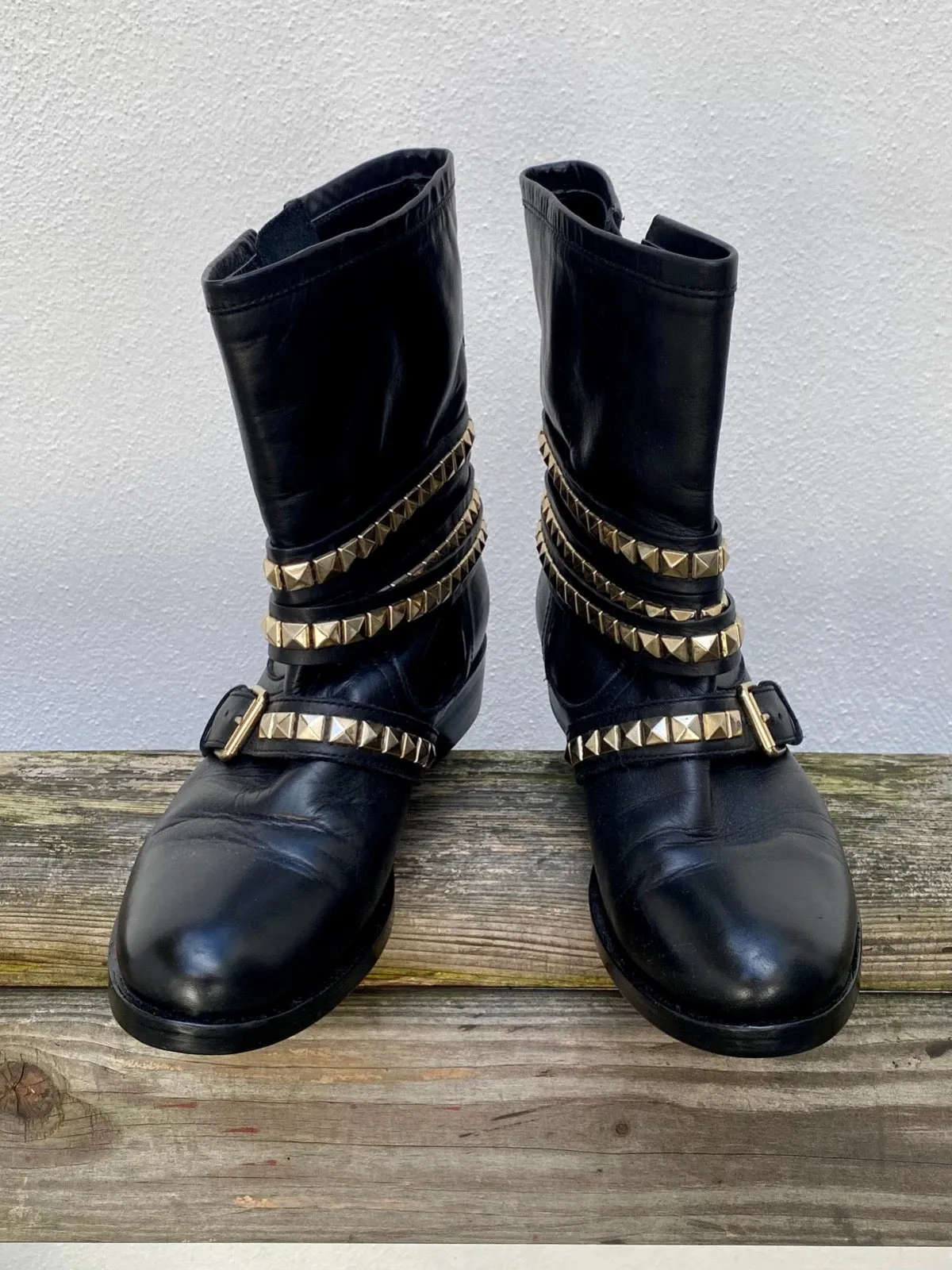 ELISABETTA FRANCHI Biker Boots Size 37