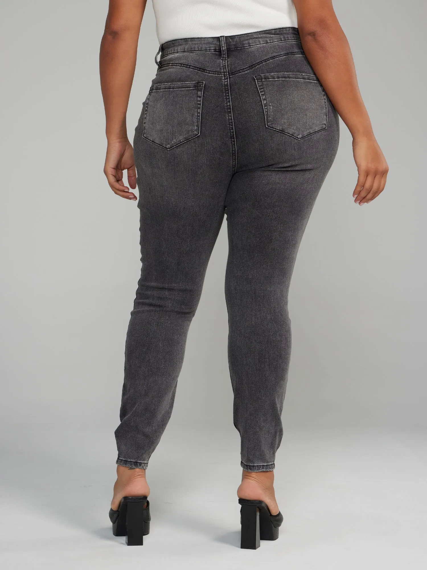 Fashion To Figure - High Rise Studded Skinny Jeans