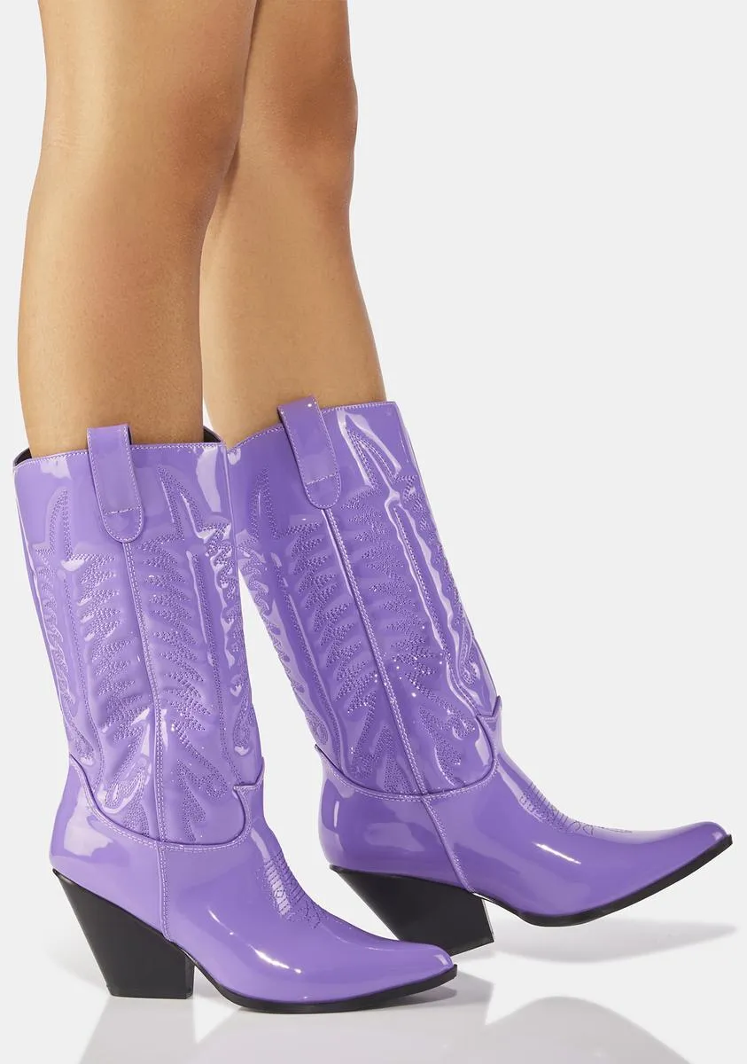 Lavender Western Beauty Cowboy Boots