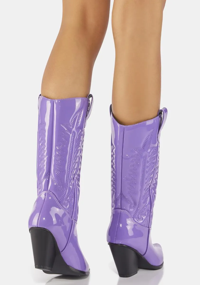 Lavender Western Beauty Cowboy Boots