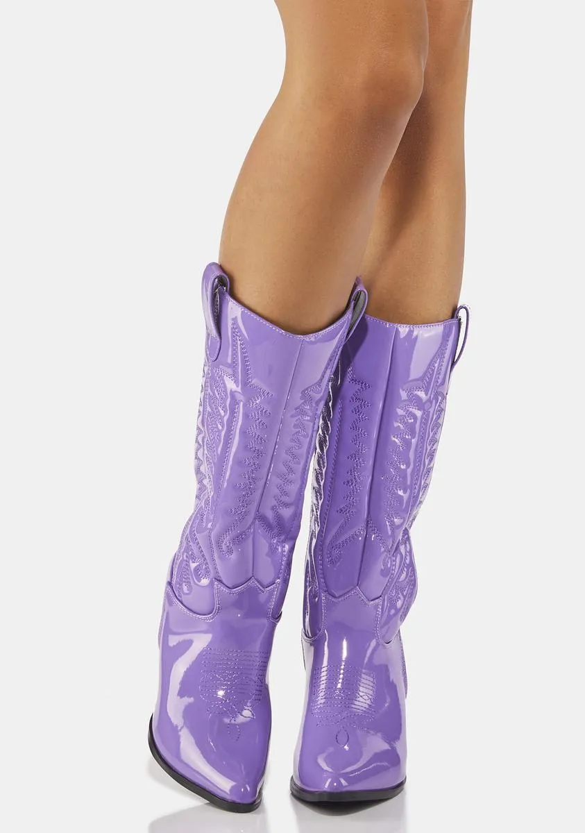 Lavender Western Beauty Cowboy Boots