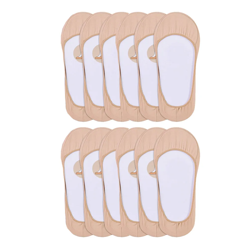 Lot Of 12 Pairs Foot Liners Slips Women Loafer Boat Covers Low Cut Size 9-11