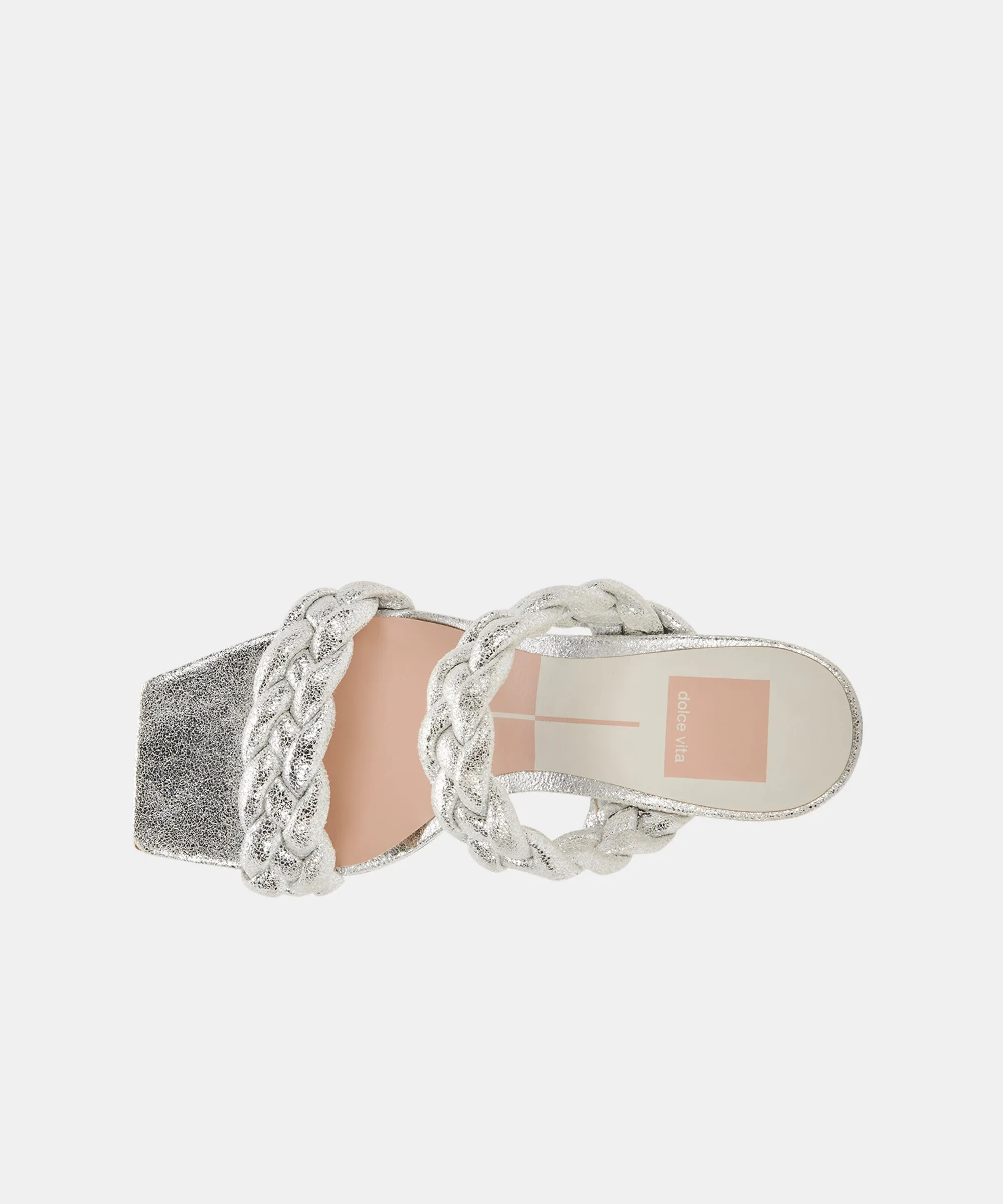 PAILY HEELS IN SILVER METALLIC STELLA SUEDE - re:vita