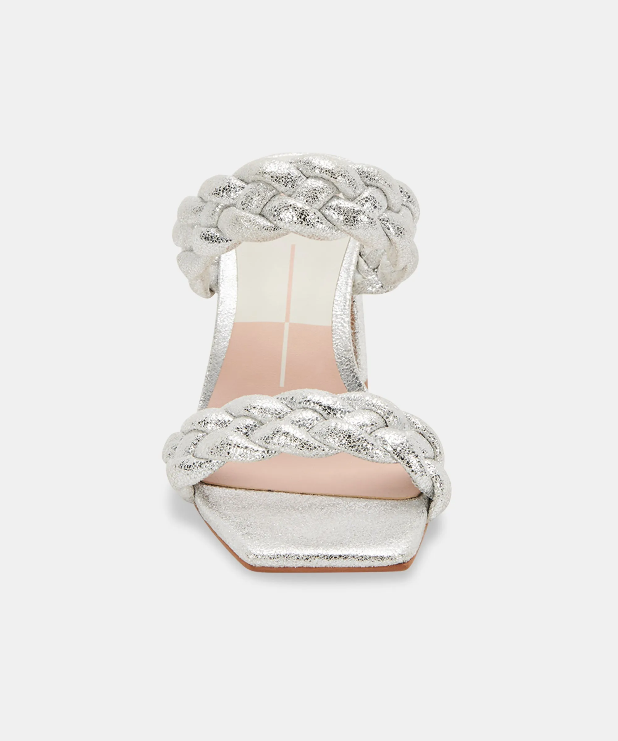 PAILY HEELS IN SILVER METALLIC STELLA SUEDE - re:vita