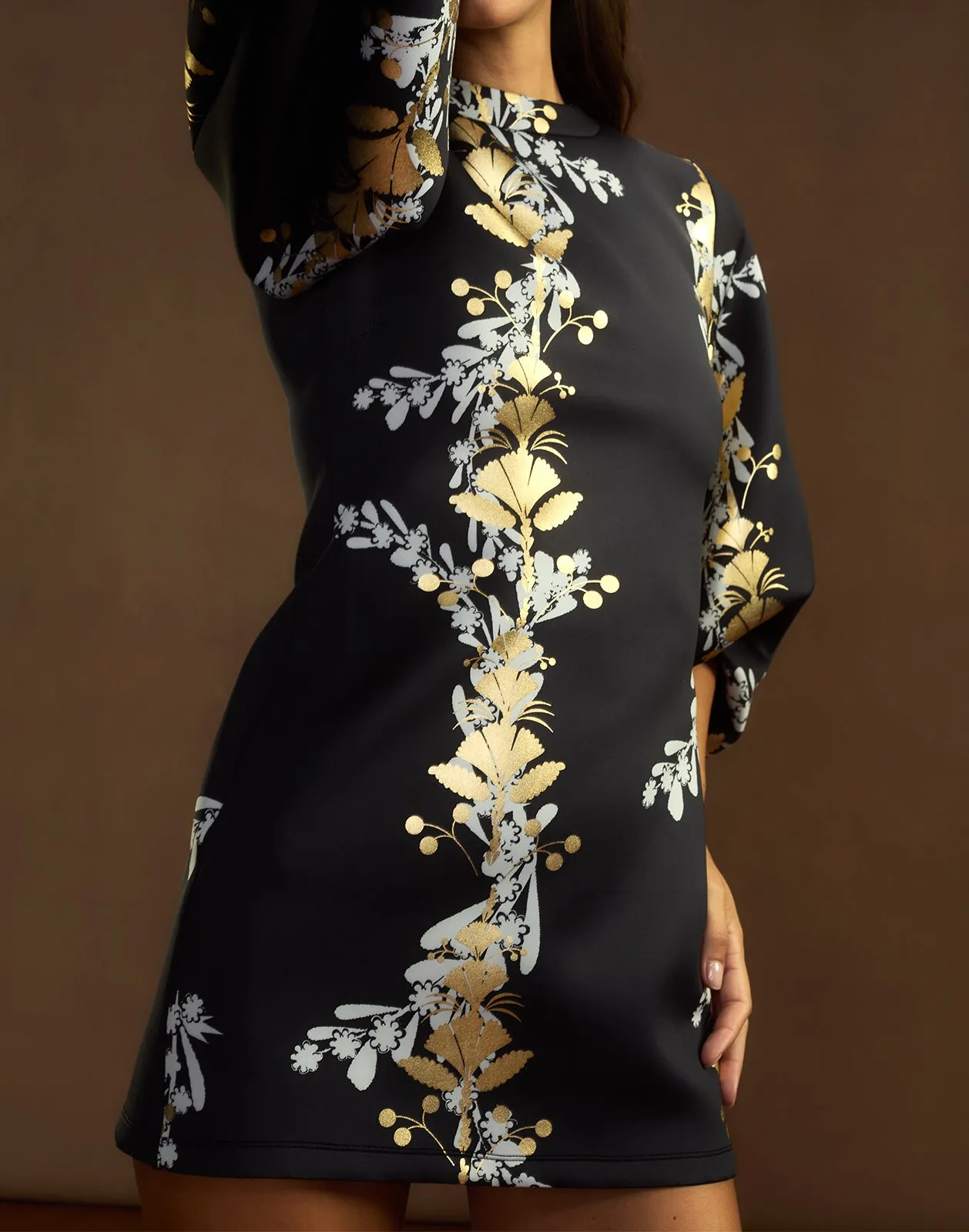 Pure Gold Bonded Mini Dress