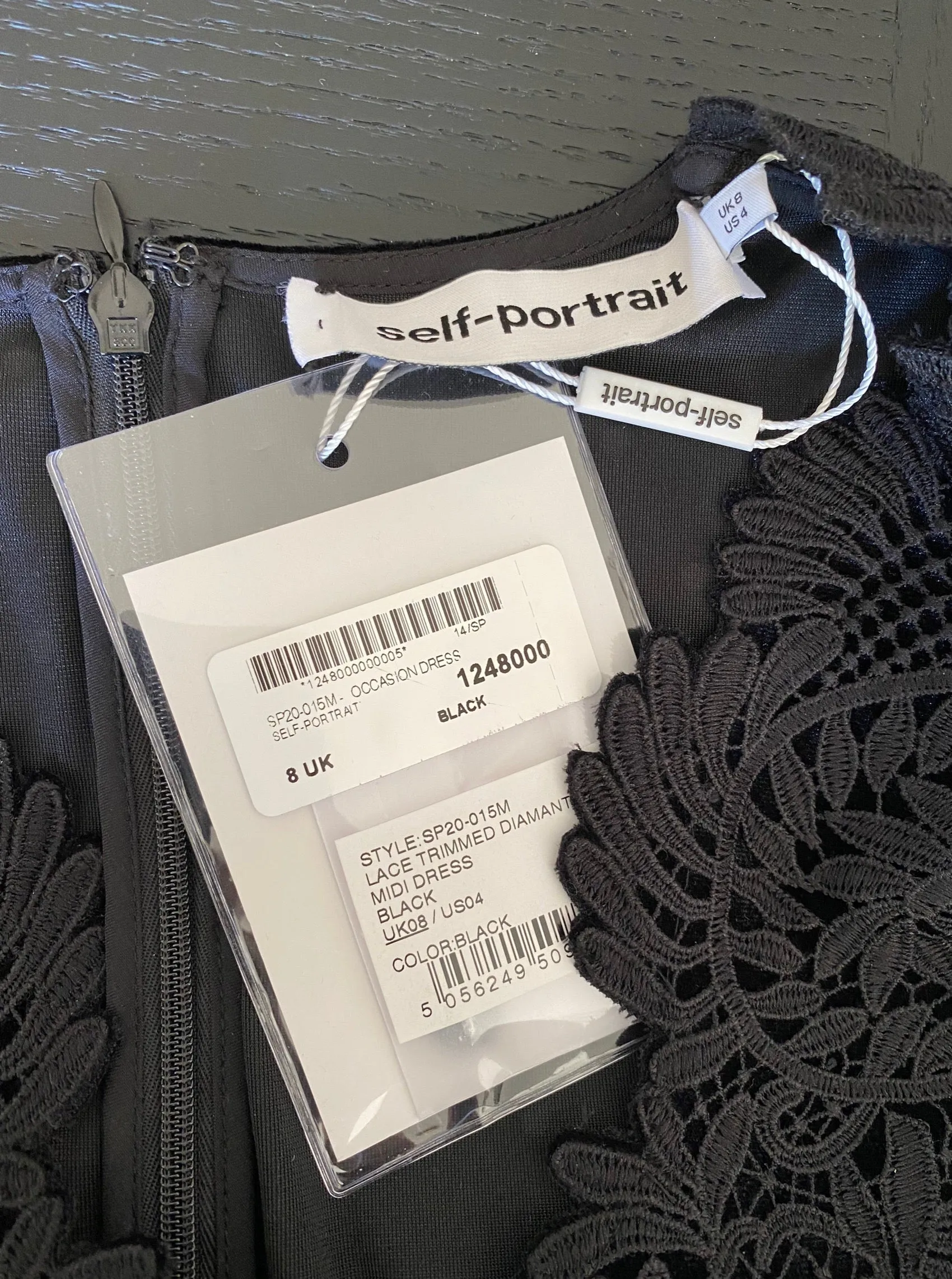 SELF-PORTRAIT Velvet Dress UK8