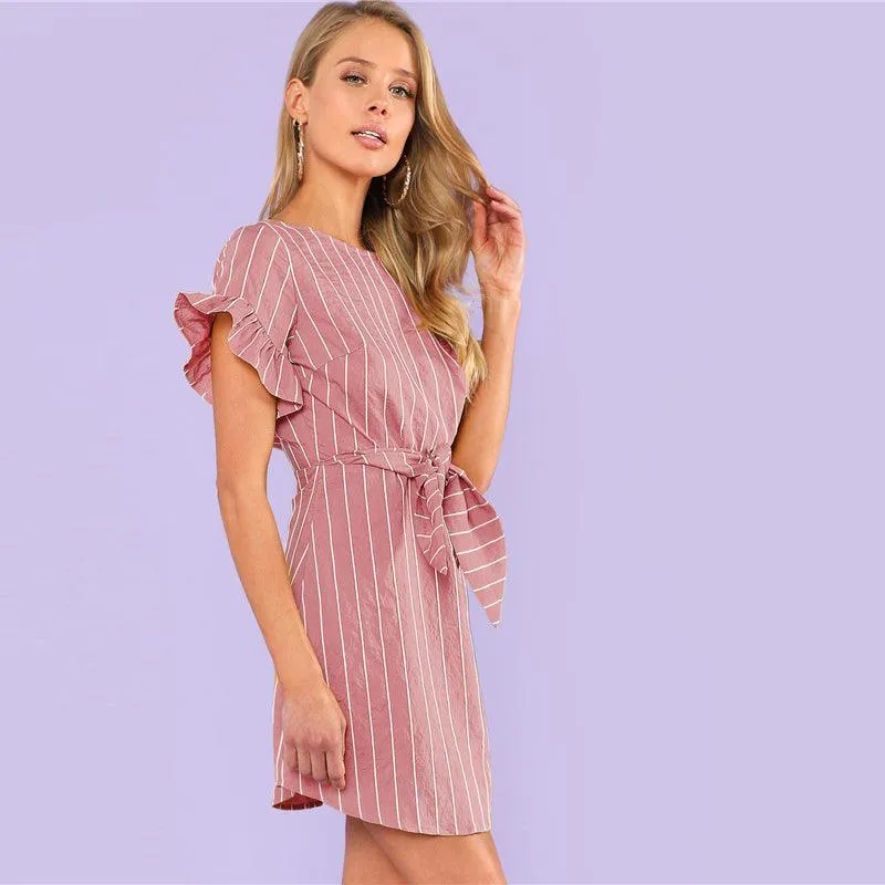 THE PERFECT PINK STRIPE DRESS