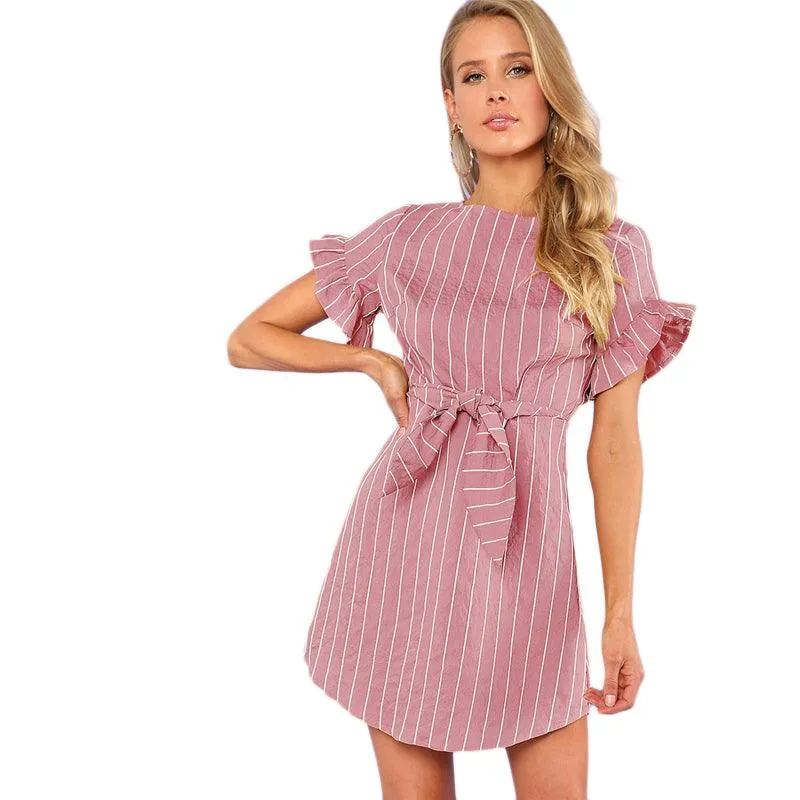 THE PERFECT PINK STRIPE DRESS